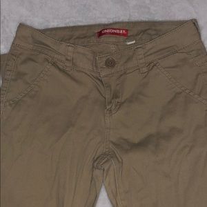 Flare bottom khakis